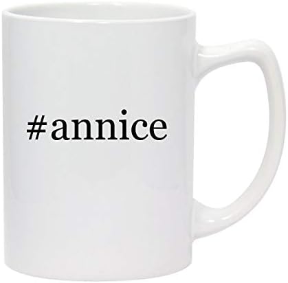 Molandra Products #Annice - 14oz Hashtag White Ceramic Statesman Coffee Caneca