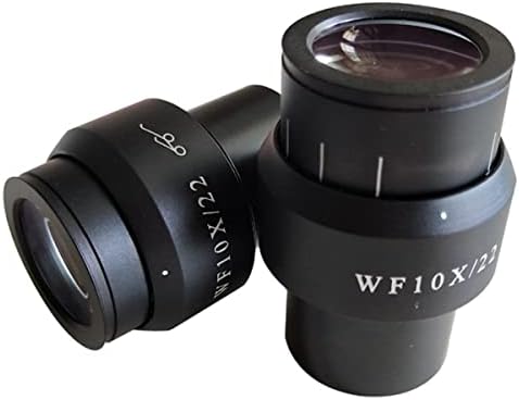 Acessórios para microscópio wf10x 22mm 23mm 24mm 24 mm lente de ocular angular ampla ajustável, 30mm de laboratório de microscópio estéreo de 30 mm consumíveis