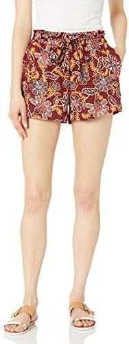 Jessica Simpson feminino Shira Cheetah Print Pull em shorts casuais