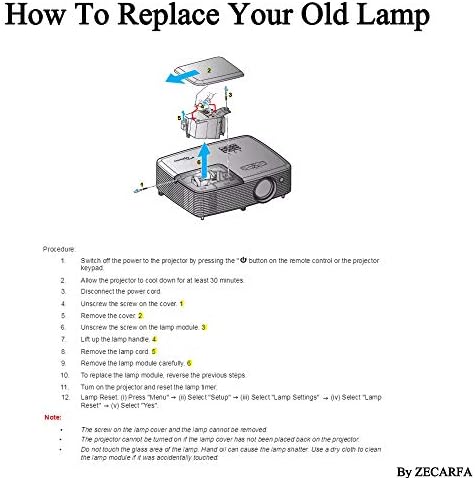 LAMP SW LAMP ORIGINAL BL-FU195C / BL-FU195A Substituição da lâmpada da lâmpada por alojamento para optoma hd142x hd27 s341
