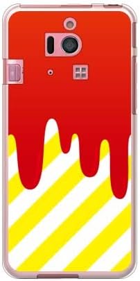 Segundo gotejamento de pele vermelha/amarela para smartphone simples 2 401sh/softbank ssh401-tpcl-799-j223