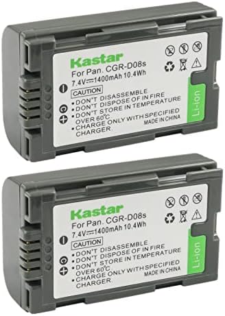 KASTAR 2-PACO CGR-D08 Substituição da bateria para panasonic ag-dvc62, ag-dvc80, ag-dvc80p, ag-dvx100, ag-dvx100a, ag-dvx100b,
