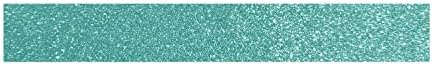 Fita de mascaramento global de presente - azul turquesa - glitter - reposicionável - 15 mm x 10 m