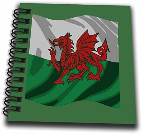 3drose y ddraig goch sinalizador galês união de rugby v2 - livros de desenho