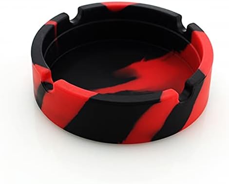 EoinShop Silicone Ashtray Round Round Premium Bandejador de cinzas portátil Tabela multicolor portátil