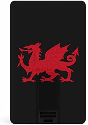 Flag of Wales Welsh Red Dragon USB Memory Stick Business Flash-Drives Cartão de crédito Cartão bancário da forma de