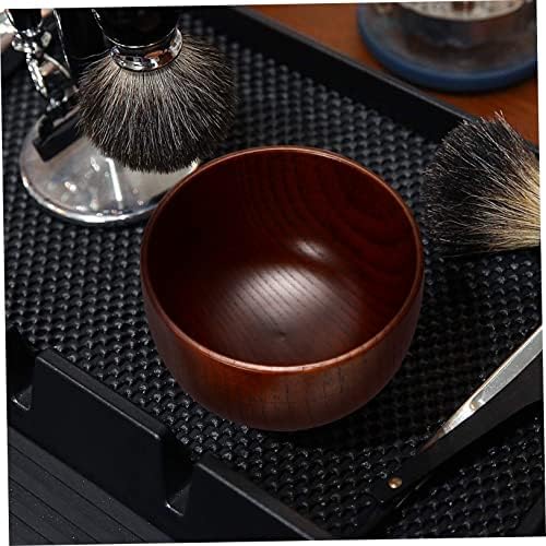 Hemoton Pogonotomy Cleansing Bowl Butter Butter for Men Wooden Shaving Bowl Barbante Copa Crianças Canecas Mãe de