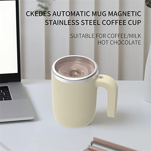 CKEDES Auto -agitação de caneca automática Auto -aço inoxidável caneca de café de mixagem Copo em casa Viagem de escritório Mistura adequada para café/leite/chocolate quente