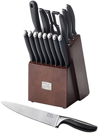 Cuttlers de Chicago 16 peças Avondale Knife Block Set