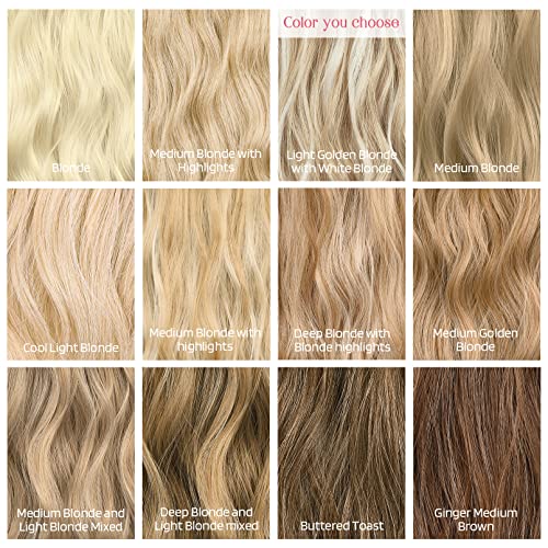 Extensões de cabelo de arame HOOJIH 2 maneiras de tamanhos de cabeça ajustável Wavy Wavy Wavy Wave Wigs 20 polegadas 140