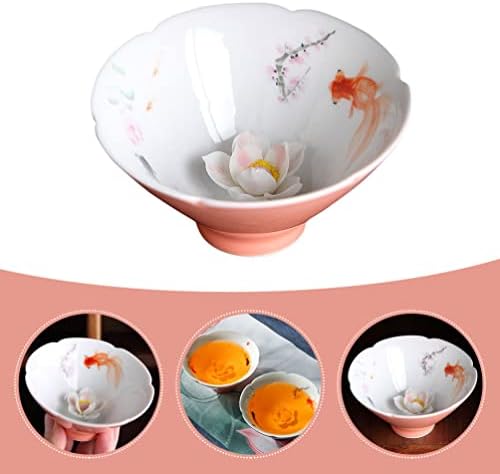 Hemoton Bowls Chá japonês Conjunto de chá colorido Copa de chá colorida Tela de chá de chá de chá de chá de chá chinesa de degustação chinesa