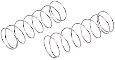 Aexit 0,4mmx10mmx30mm 304 Springs aço inoxidável Compressão Springs Silver Compression Springs Tone 10pcs