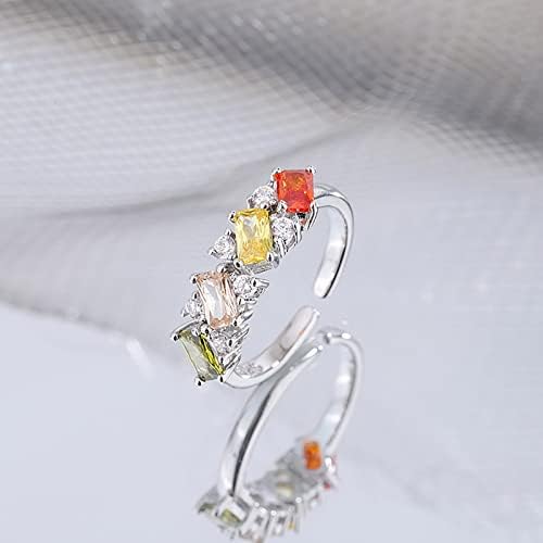 Anel de anel anel feminino Luz de luxo anel de anel de anel de liga anel de anel de flores anel de alongamento