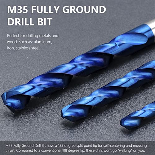 Pikis Drill Bit Steel M35 Twist Twist totalmente moído Bits Bits