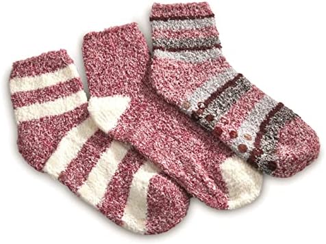 Guia Gear Gear meias de garra de garra feminina, Super-Soft Soft quente não deslizamento Anti-Skid Slipper Socks Ideal para Yoga Pilates
