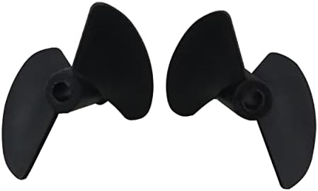 Ruiwaer 2pcs 2 Blades CCW Hélice RC Boat CW CCW Propeller Black Black Roting Propler adereços para o modelo RC Boat RC, preto