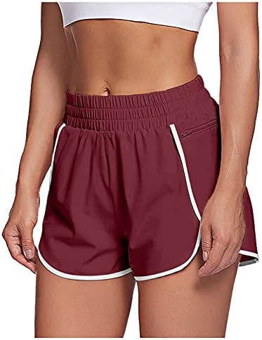 Shorts femininos para shorts de carga de cor sólidos de verão praia
