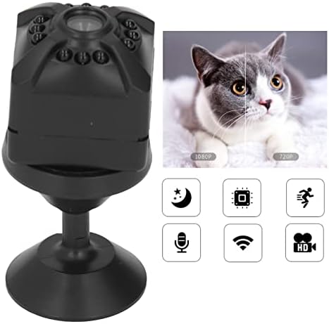 Câmera de vigilância de Akozon, câmera de segurança x5 mini wi -fi 1080p HD Night Vision Câmera em tempo real