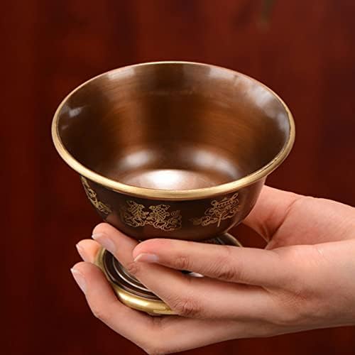 Cabilock Smudge Bowl Smudge Bowl Copper Oferecendo tigela de água budista que oferece xícaras de cálice xícara de água baca