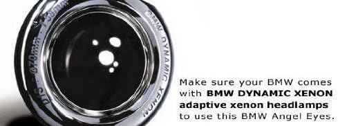 ijdmtoy 360? H8 LED Angel Eye Ring Marker Bulbs Compatível com BMW 1 3 5 Série Z4 X5 X6, alimentada por 80W XB-R5 High Power Cree LED