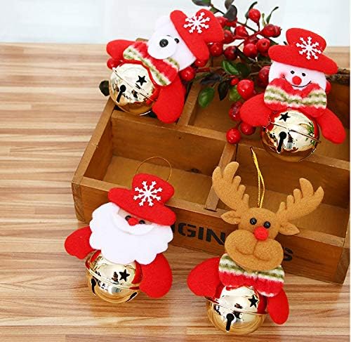 Hopearl 8 pcs de Natal pingente pingente da porta de parede de parede de decoração suspensa kit de natal ornamentos de árvore de