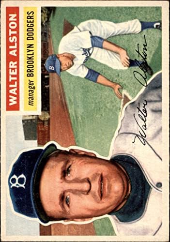 1956 Topps 8 Walter Alston Brooklyn Dodgers VG/Ex+ Dodgers