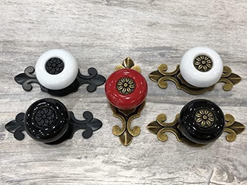 Tsnamay 6 peças botões de cerâmica vintage e puxadores para armários de cozinha armários da armadora Dergulhora do guarda