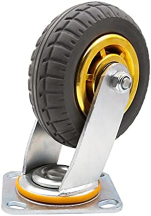 Roda universal super pesada do ZCMEB 4 5 6 6 polegadas resistentes a desgaste de borracha silenciosa Anti-Skid Wheels Móveis Casters