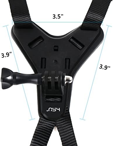 HSU Basic Adapter Grab Bag e Surf Mounts e Helmet Chin Strap Mount Compatível com a GoPro Hero 11, 10, 9, 8, 7, 6, Akaso Campok e outros
