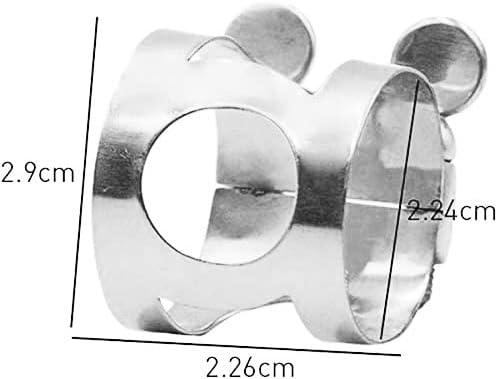 Jiayouy alto sax bocal ligatura parafusos duplos de ligadura prata banhada