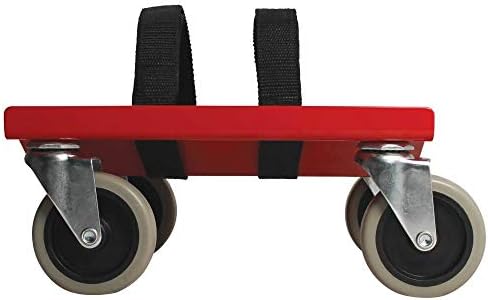 Extreme Max 5800.0228 V -Slides Snowmobile Dolly System - Aço, vermelho