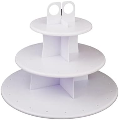 Luxshiny Cupcake Stand Stand Bolo Stand 3- Plástico Lollipop Suporte de Lollipop Clear Display Decoração de resfriamento