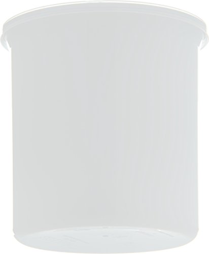Carlisle FoodService Products Classic ™ Recuriner de armazenamento redondo com tampa, 1,2 litro de barro, branco