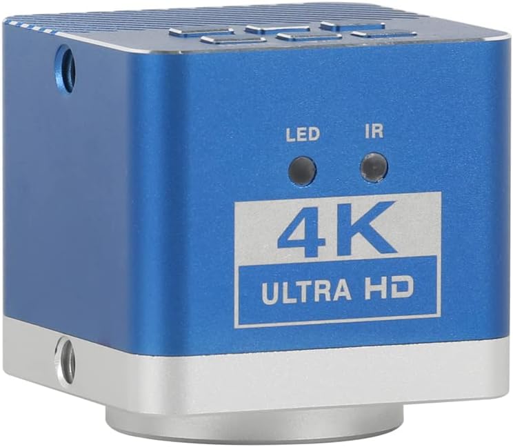 Acessórios para microscópio de laboratório Câmera de vídeo eletrônico industrial Câmera C-Mount 4K Lente 0.3x-2,5x Focus Focus de alta resolução Lines