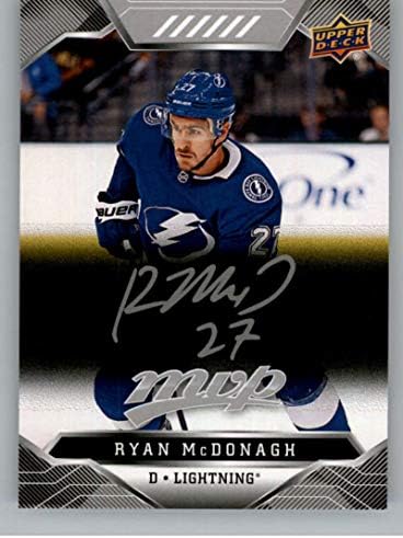 2019-20 Deck superior MVP Silver Script 29 Ryan McDonagh Tampa Bay Lightning NHL Hockey Trading Card
