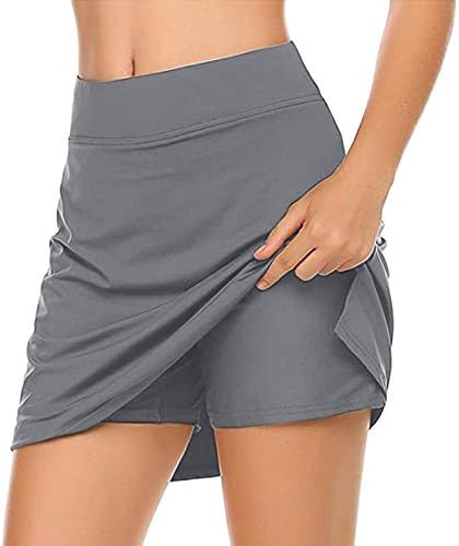 Vifucz Sport Athletic Athletic Tennis Golf Running Skirt Girls 2022 Moda de moda longa Fake Two para mulheres 21 21 21