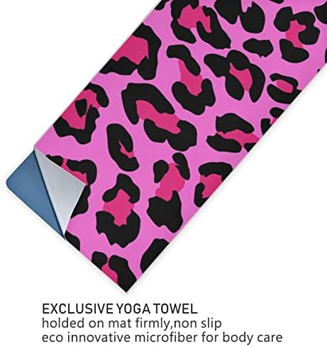 Aunstern Yoga Blanket Leopard-Pink-Wild-Jaguar Yoga Towel Yoga Mat Toalha