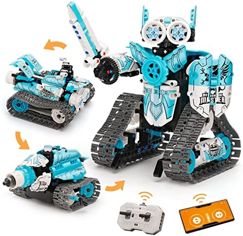 Kits de construção de robôs de controle remoto PROPOP para crianças de 6-12-3 em 1 Projetos STEM APP/RC Robótica para crianças