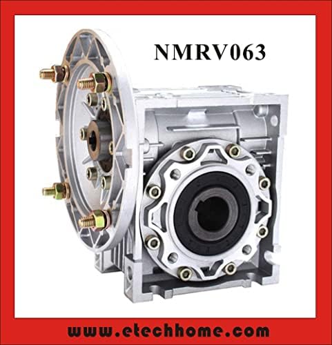 Davitu DC Motor - NMRV063 Redutor de vermes 14mm 19mm de 24 mm de entrada de 24 mm 5: 1 - 100: 1 Raze de engrenagem Caixa de