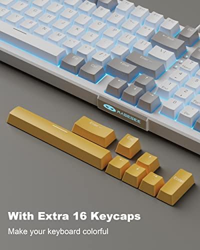 Teclado de jogos mecânicos de 80% compacto, teclado que pode ser trocado a quente com design de 98 teclas e 114 teclado anti-Ghosting