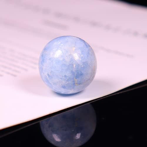 Xialon 4,5 cm de celestita natural bola de cristal fengshui decoração de casa acessórios criativos