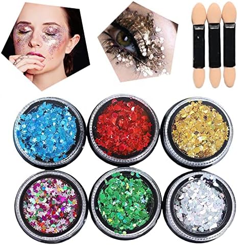 Ruibavya corpo holográfico glitter gel 6 cores liquids glitter líquido festa de Natal maquiagem de maquia