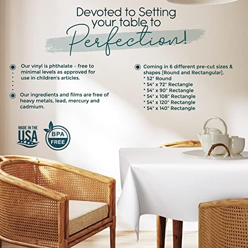 Toalhas de mesa por design - protetor de qualidade de mesa de qualidade, tampa de mesa de vinil à prova d'água para proteção superior