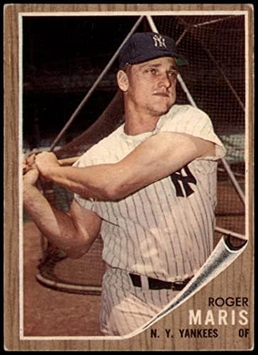 1962 Topps 1 Roger Maris New York Yankees Good Yankees