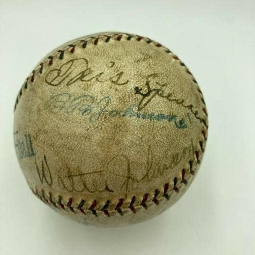 A melhor gata Ruth Ty Cobb Walter Johnson 1925 HOF DNA PSA de beisebol assinado - bolas de beisebol autografadas