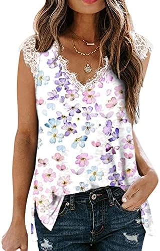 Camiseta da blusa para mulheres outono verão 2023 Roupas sem mangas curtas de manga curta Vshirt de algodão Floral de