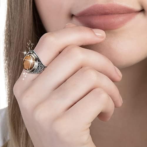 Gemstone Art Gravado Ring Unissex Jeia de moda simples Acessórios populares Anéis de noivado feminino