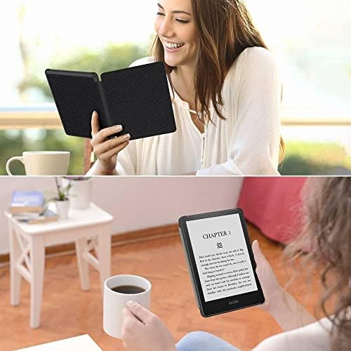Kindle Paperwhite 5 11ª geração 6.8 polegadas Capa de tecido Kindle Paperwhite 2021 Tampa inteligente magnética com despertar