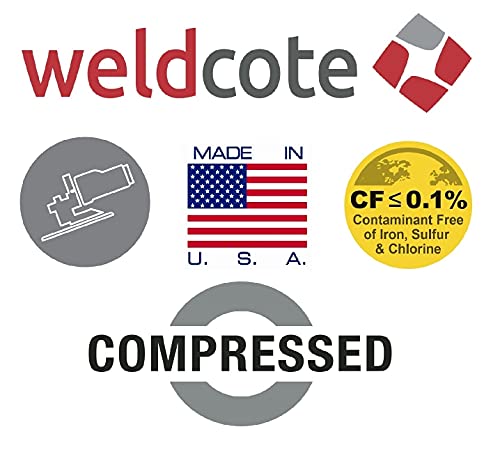 Weldcote 4-1/2 x 5/8-11 Disco de aba premium para aço inoxidável de alumínio e metais macios Grit-36 Caixa de 10
