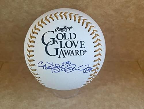 Raios de Baía de Carlos Pena Tampa assinados Auto Gold Gold Baseball BAS BC94344